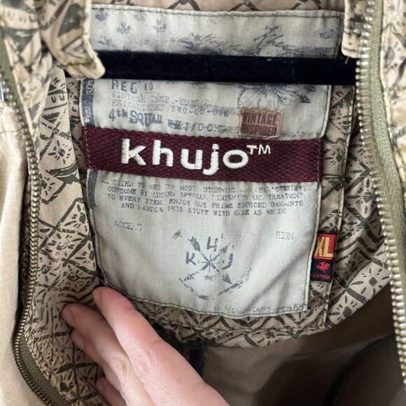 Khujo Brown Casual Cotton Vintage Inspired Jacket Women's Size XL - Picture 8 of 16